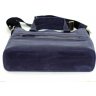 Мужская кожаная сумка синего цвета под маленький ноутбук VATTO (12112) - 6
