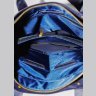 Мужская кожаная сумка синего цвета под маленький ноутбук VATTO (12112) - 7