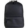 Большой кожаный рюкзак черного цвета на две молнии Issa Hara (21153) - 1