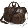 Популярная сумка-трансформер из винтажной кожи коричневого цвета VINTAGE STYLE (14074) - 2
