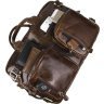 Популярная сумка-трансформер из винтажной кожи коричневого цвета VINTAGE STYLE (14074) - 7