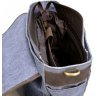 Текстильный портфель для мужчин голубого цвета с кожаными вставками TARWA (19920) - 9
