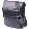 Черная мужская сумка-планшет из гладкой кожи высокого качества SHVIGEL (2418721) - 1