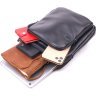 Черная мужская сумка-планшет из гладкой кожи высокого качества SHVIGEL (2418721) - 6