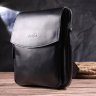 Черная мужская сумка-планшет из гладкой кожи высокого качества SHVIGEL (2418721) - 7