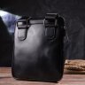 Черная мужская сумка-планшет из гладкой кожи высокого качества SHVIGEL (2418721) - 8