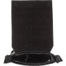 Черная мужская сумка из натуральной кожи флотар с навесным клапаном на магнитах SHVIGEL (00860) - 6