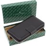 Повседневный кошелек на молнии с блоком под много карточек MC Leather (17426) - 11