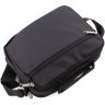 Текстильная горизонтальная мужская сумка-мессенджер черного цвета Leadhake (10332) - 3