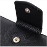 Большой кожаный женский кошелек черного цвета с блоком для карт и документов Tony Bellucci (2421955) - 3