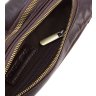 Качественная мужская сумка-бананка коричневого цвета Bond Non (10731) - 9