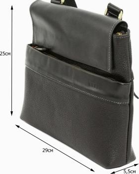 Мужская наплечная сумка мессенджер среднего размера с клапаном VATTO (11913) - 2