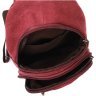 Бордовая сумка-рюкзак среднего размера из текстиля Vintagе 2422175 - 4