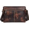 Кожаная мужская сумка в винтажном стиле с клапаном VINTAGE STYLE (14524) - 3
