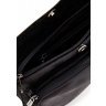 Кожаный мужской рюкзак-слинг на одно плечо в черном цвете TARWA (19631) - 4