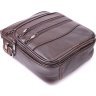 Практичная мужская сумка-барсетка из натуральной кожи коричневого цвета Vintage (2421274) - 3