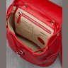 Красный женский рюкзак из натуральной кожи на защелке BlankNote Олсен (12832) - 3