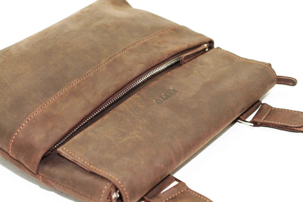 Кожаная наплечная сумка винтажного стиля VATTO (11914)