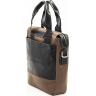 Вертикальная кожаная мужская сумка среднего размера VATTO (12014) - 2