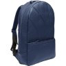 Синий рюкзак из фактурной кожи на одну молнию Issa Hara (21152) - 2