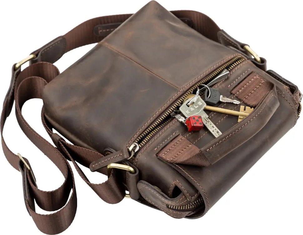 Стильная мужская сумка с ручкой для повседневных вещей SHVIGEL (11093)