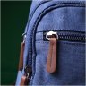 Синий мужской слинг-рюкзак среднего размера из текстиля Vintagе 2422176 - 9