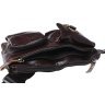 Кожаная мужская поясная сумка-бананка коричневого цвета Keizer (22102) - 7