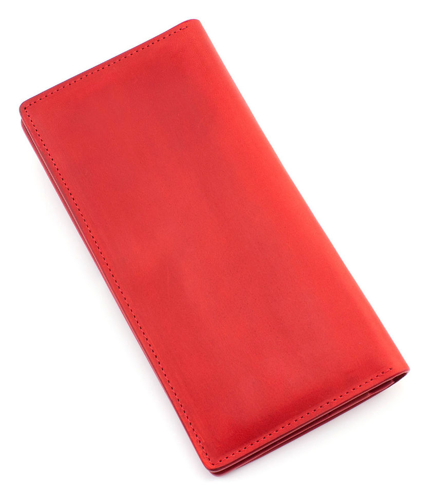 Женский купюрник красного цвета Grande Pelle (13206)