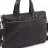 Кожаная деловая мужская сумка под формат документов А4 размера H.T Leather (10345) - 1