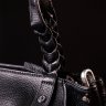 Черная женская сумка среднего размера из натуральной кожи с ручками KARYA (2420860) - 10