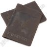 Кожаная обложка коричневого цвета с картой ST Leather (17760) - 1