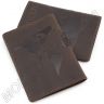 Кожаная обложка коричневого цвета с картой ST Leather (17760) - 4