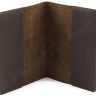 Кожаная обложка коричневого цвета с картой ST Leather (17760) - 2