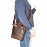 Мужская вертикальная сумка коричневого цвета VATTO (12015) - 3