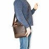 Мужская вертикальная сумка коричневого цвета VATTO (12015) - 4