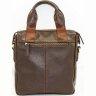 Мужская вертикальная сумка коричневого цвета VATTO (12015) - 6