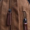 Коричневый мужской слинг-рюкзак из плотного текстиля Vintagе 2422177 - 8