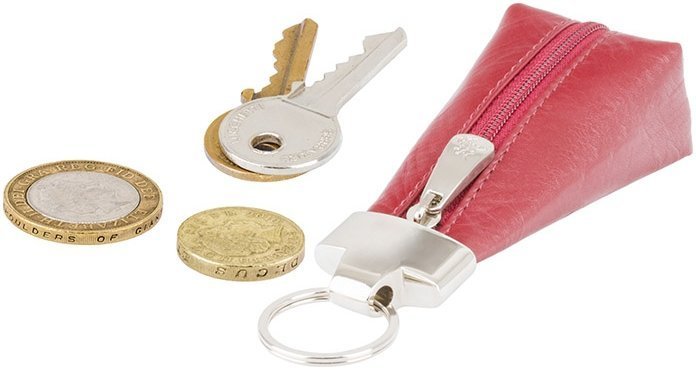 Женская ключница из натуральной кожи красного цвета для небольших ключей Visconti Verona 68974