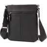 Кожаная мужская сумка-планшет вертикального формата в черном цвете ST Leather (15477) - 3