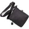 Кожаная мужская сумка-планшет вертикального формата в черном цвете ST Leather (15477) - 5
