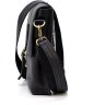 Небольшая мужская сумка на плечо из натуральной кожи флотар черного цвета TARWA (21708) - 5