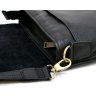 Небольшая мужская сумка на плечо из натуральной кожи флотар черного цвета TARWA (21708) - 7
