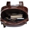 Кожаная сумка - рюкзак трансформер с карманами VINTAGE STYLE (14889) - 4