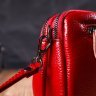 Красная женская сумка-клатч маленького размера из натуральной кожи Vintage (2422125) - 8