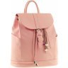 Женский рюкзак розового цвета из фактурной кожи BlankNote Олсен (12834) - 1