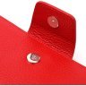 Яркий вместительный кожаный женский кошелек красного цвета KARYA (2421161) - 3