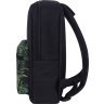Черный рюкзак из текстиля с принтом Bagland (55575) - 2