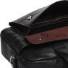 Мужская сумка большого размера под ноутбук и документы из натуральной кожи черного цвета Keizer (21336) - 6