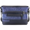 Мужская сумка синего цвета из натуральной кожи Tom Stone (12190) - 3