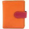 Компактный женский кошелек оранжево-розового цвета из натуральной кожи Visconti Bali 69275 - 9
